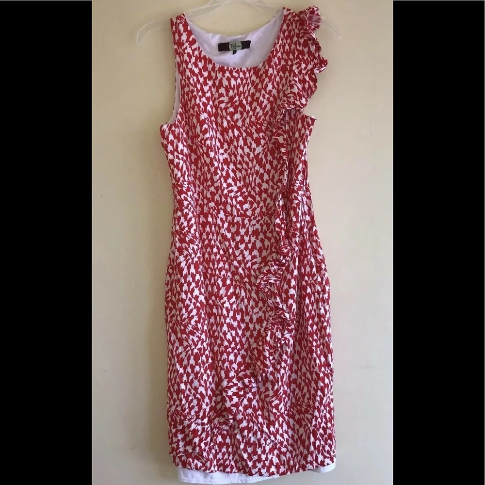 Eva Franco red white dress 8